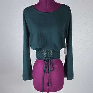 3/$15 Tovia - Women's Black Long Sleeve Top Size Small